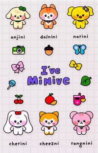 IVE SWITCH 卡片貼紙 minini