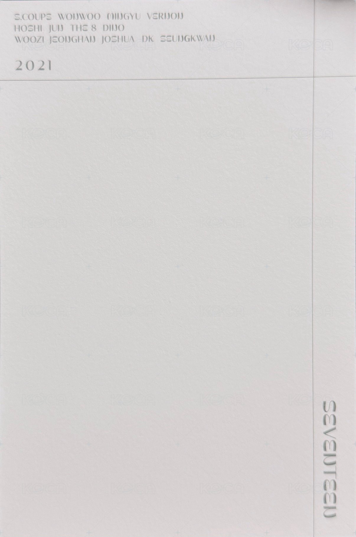 21‘年曆 明信片  背面