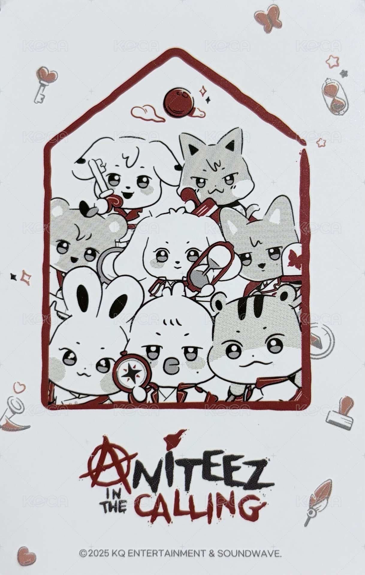 ANITEEZ IN THE CALLING 周邊卡  背面