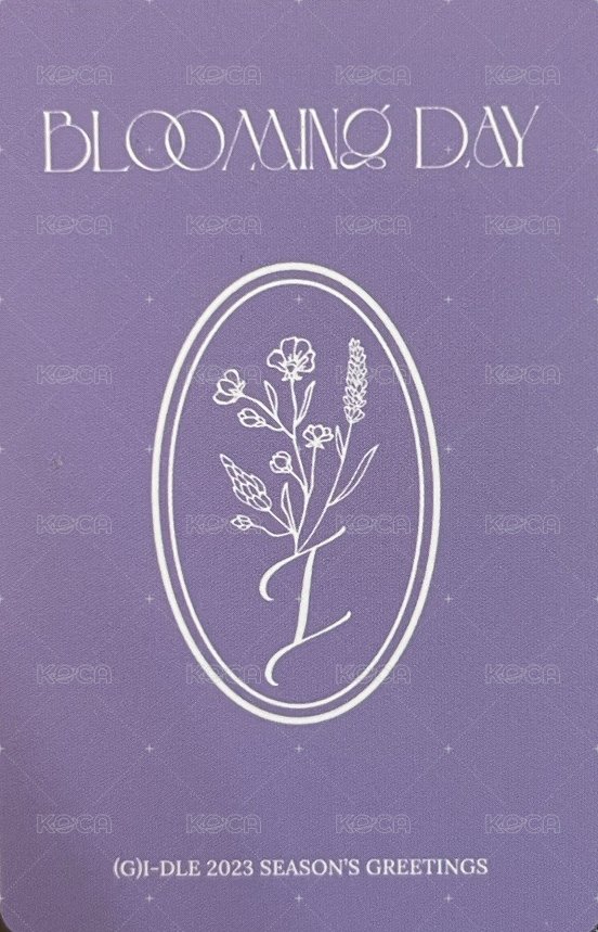 23‘年曆 wm 特典卡  背面