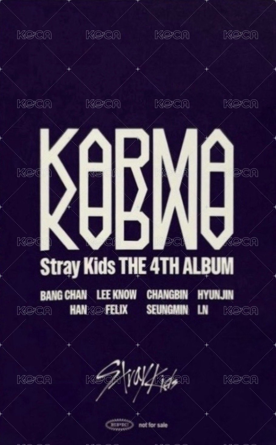 KARMA 索尼 特典卡  背面