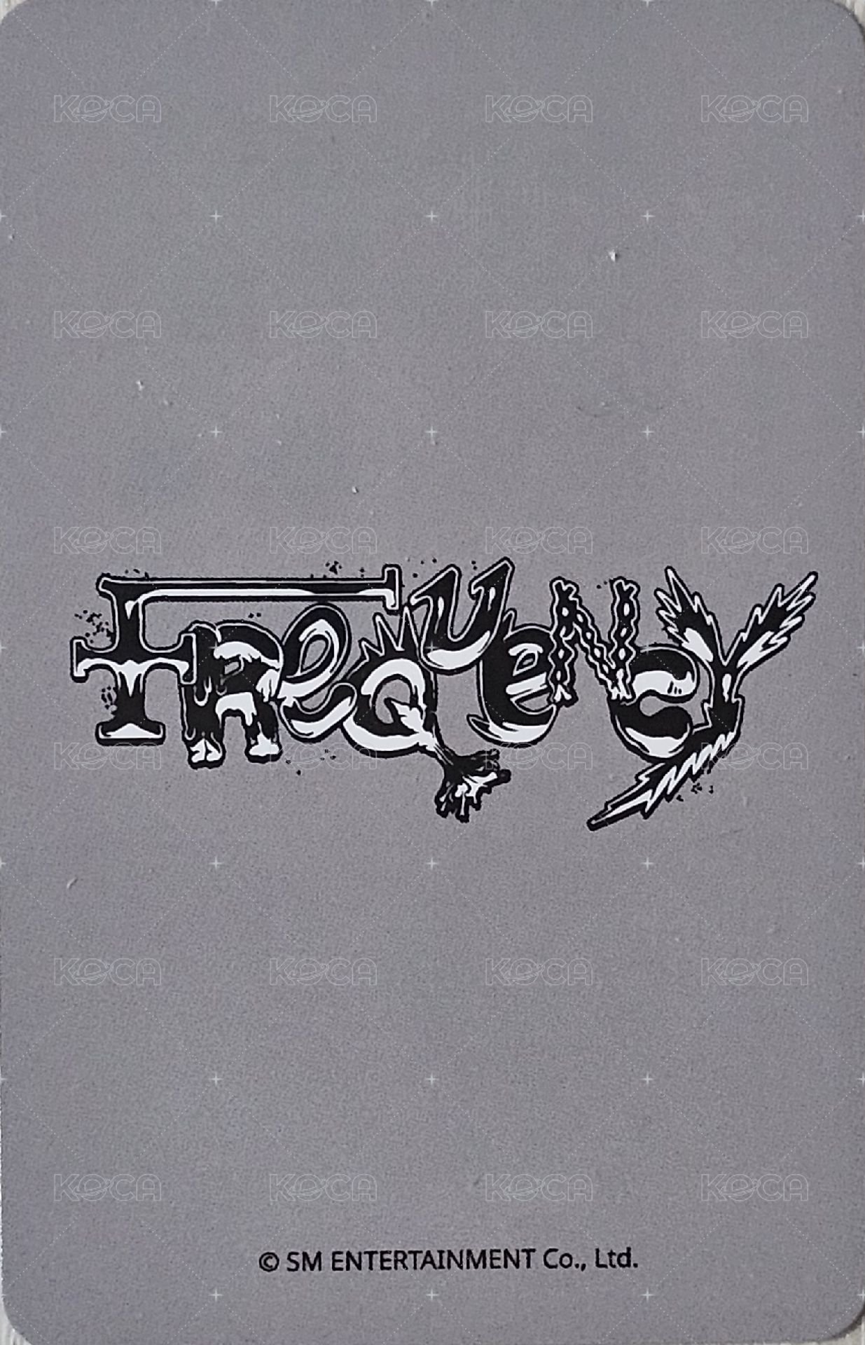 FREQUENCY am 預售 特典卡  背面