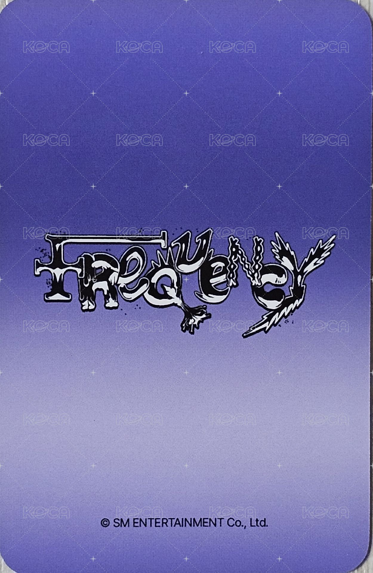 FREQUENCY dmm 預售 特典卡  背面