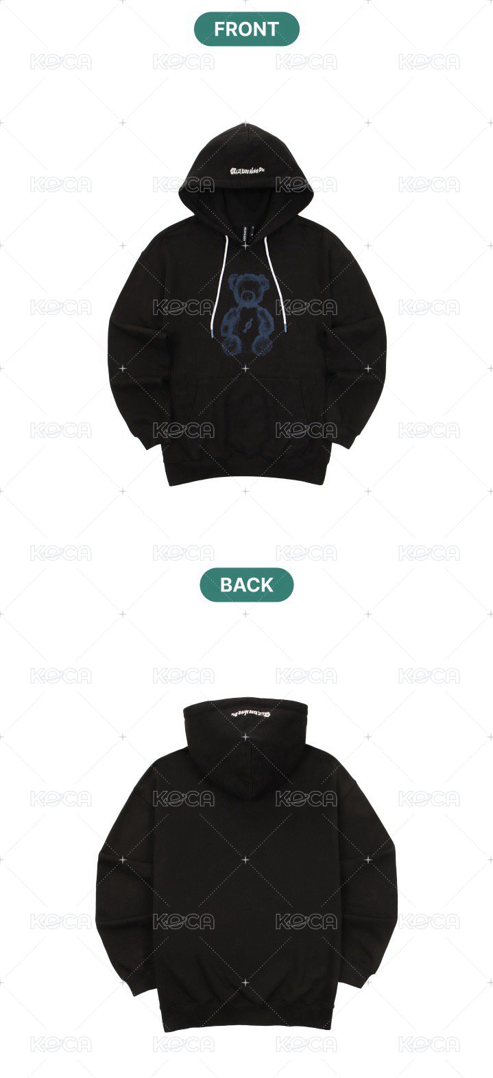 熊熊帽T Hoodie (Black)