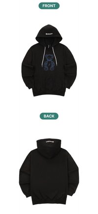 熊熊帽T Hoodie (Black)