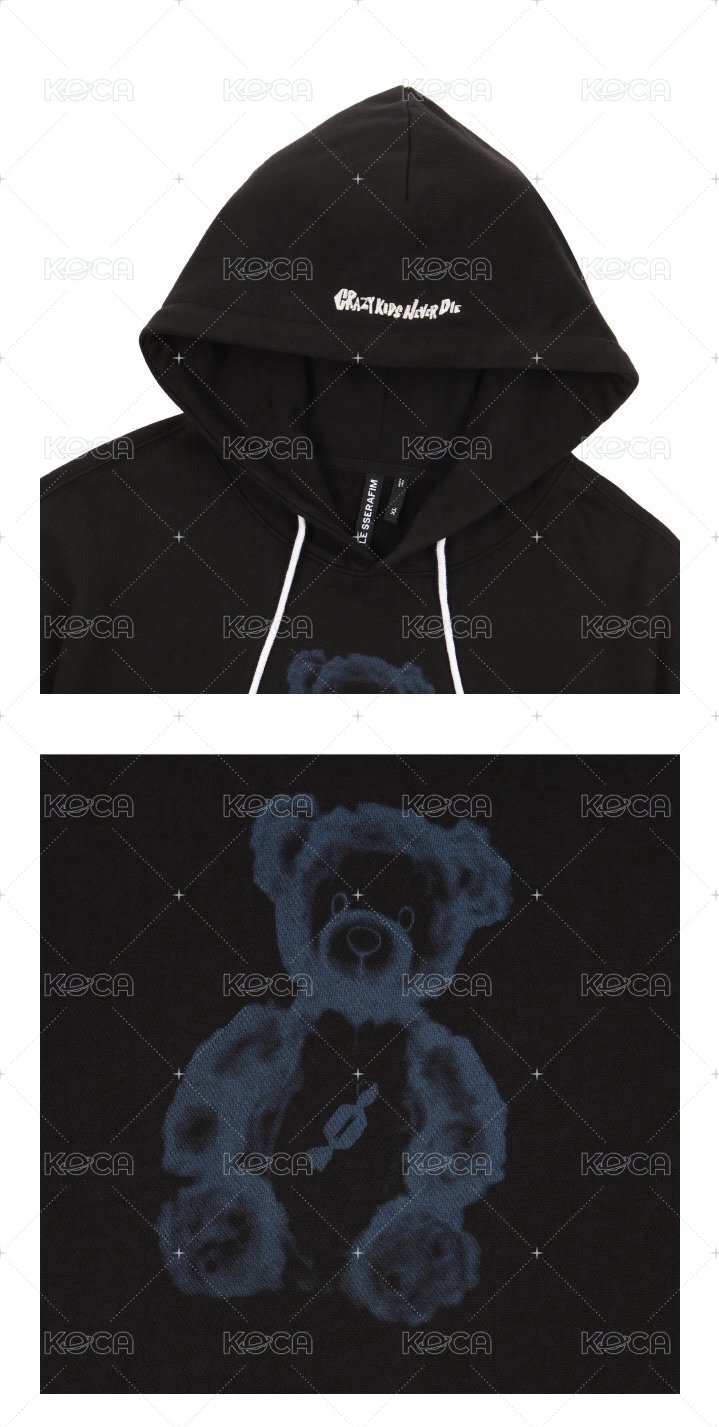 熊熊帽T Hoodie (Black)