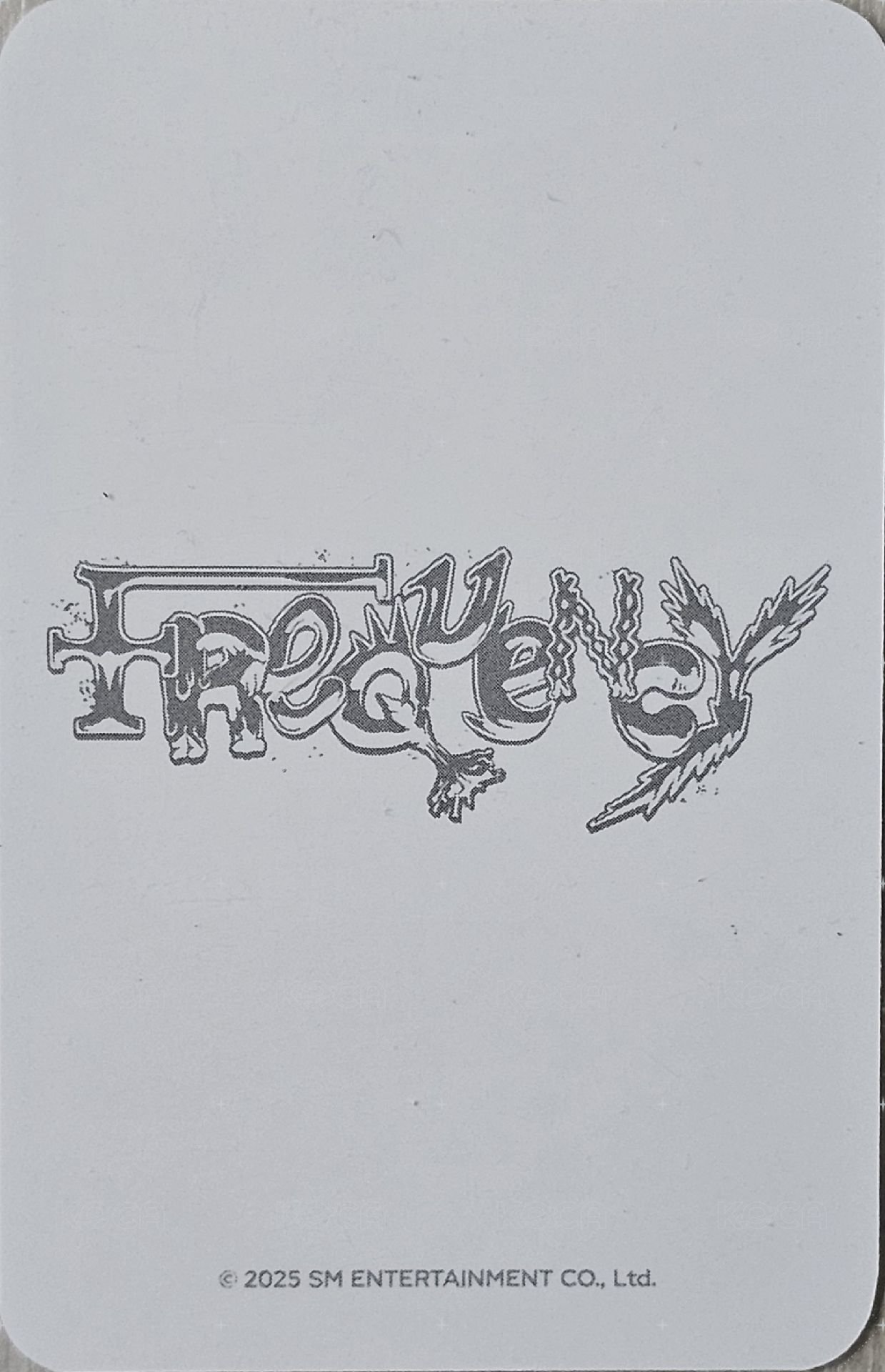 FREQUENCY 壓克力隨機鑰匙圈組 周邊卡  背面