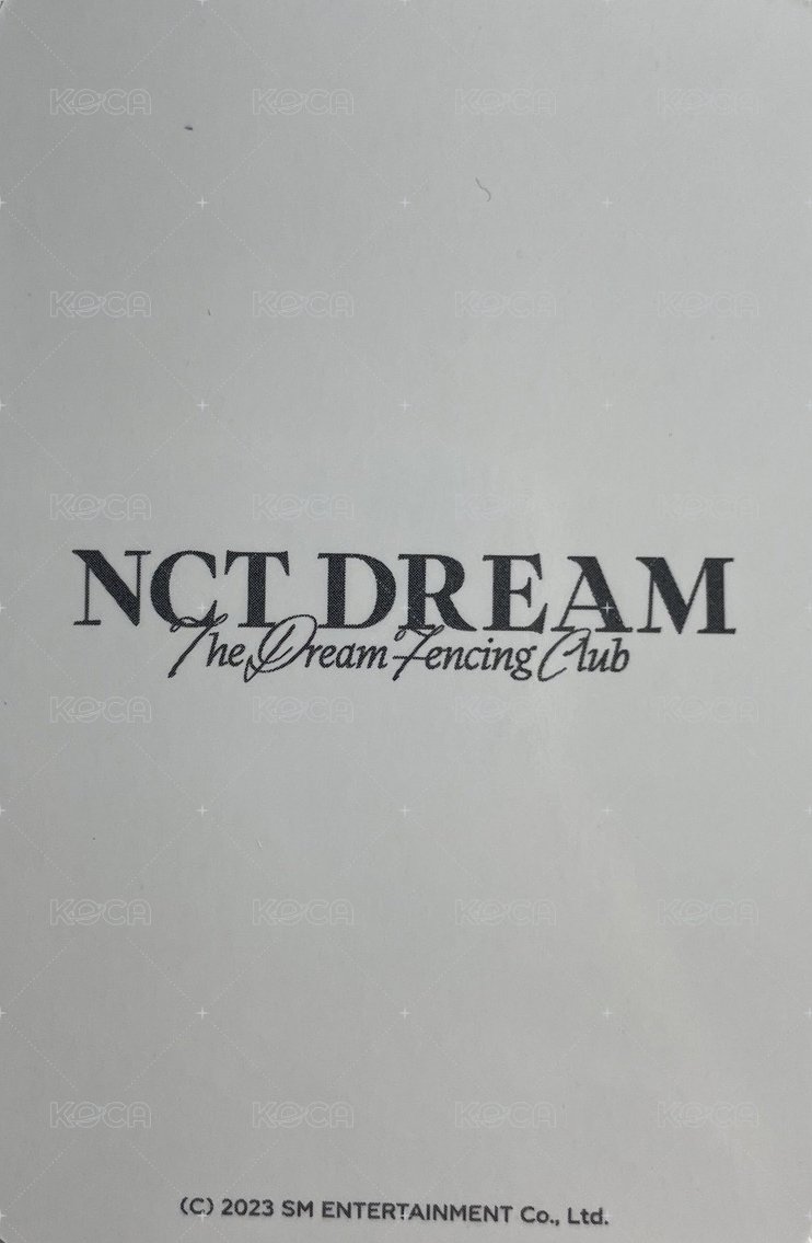 2023 年曆 周邊卡  背面