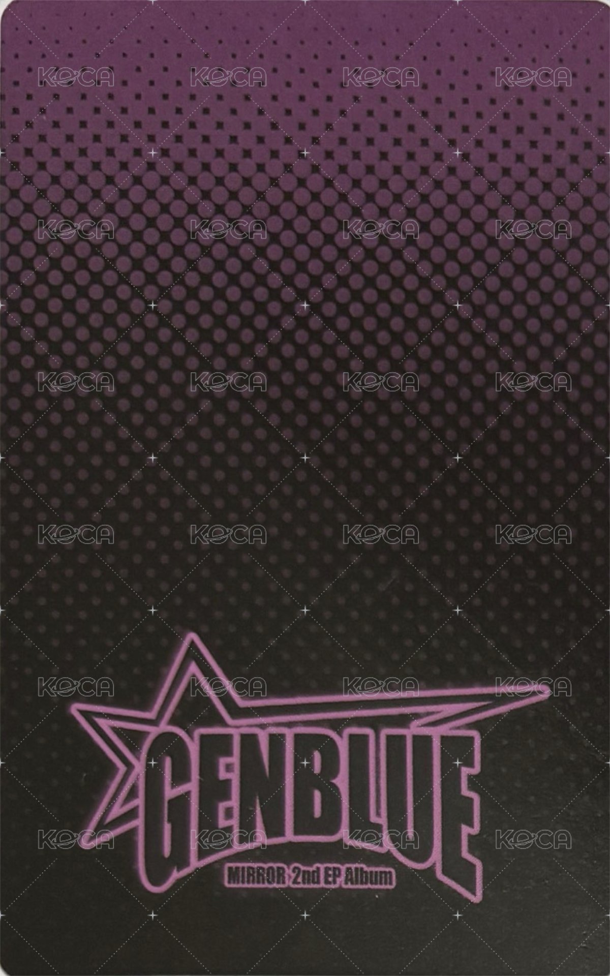 MIRROR 專輯卡 PB ver. 背面