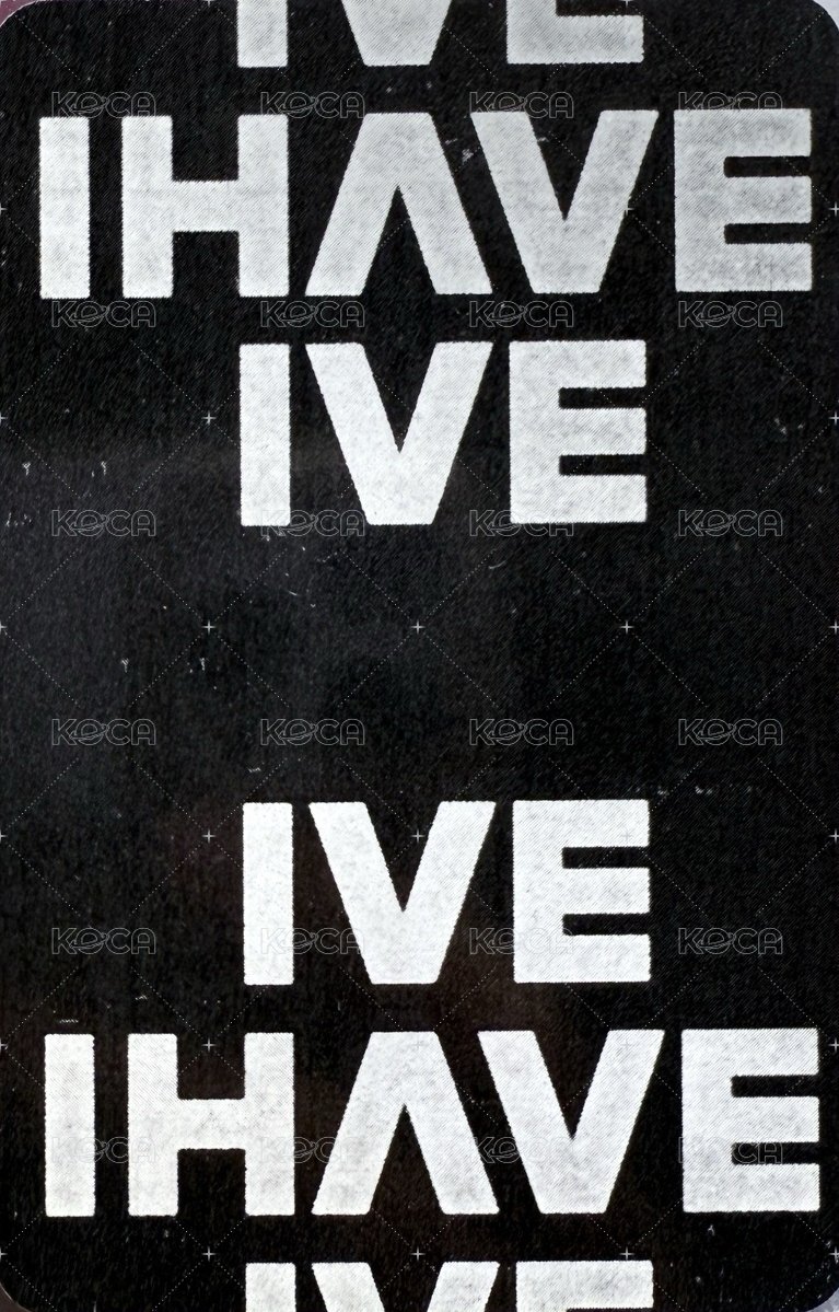 I've IVE sw 4.0 簽售卡  背面