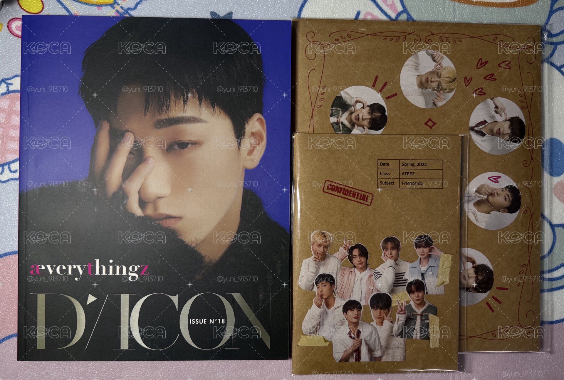DICON ISSUE N°18 ATEEZ 寫真加圖上配置