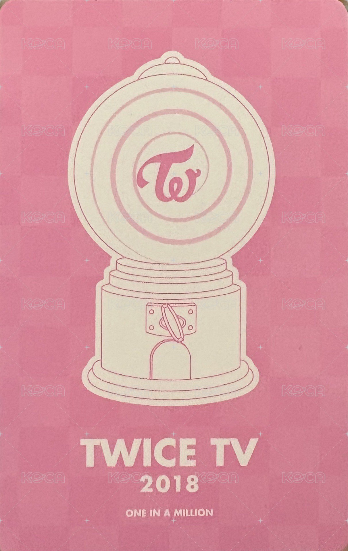 TWICE TV 2018 周邊卡  背面