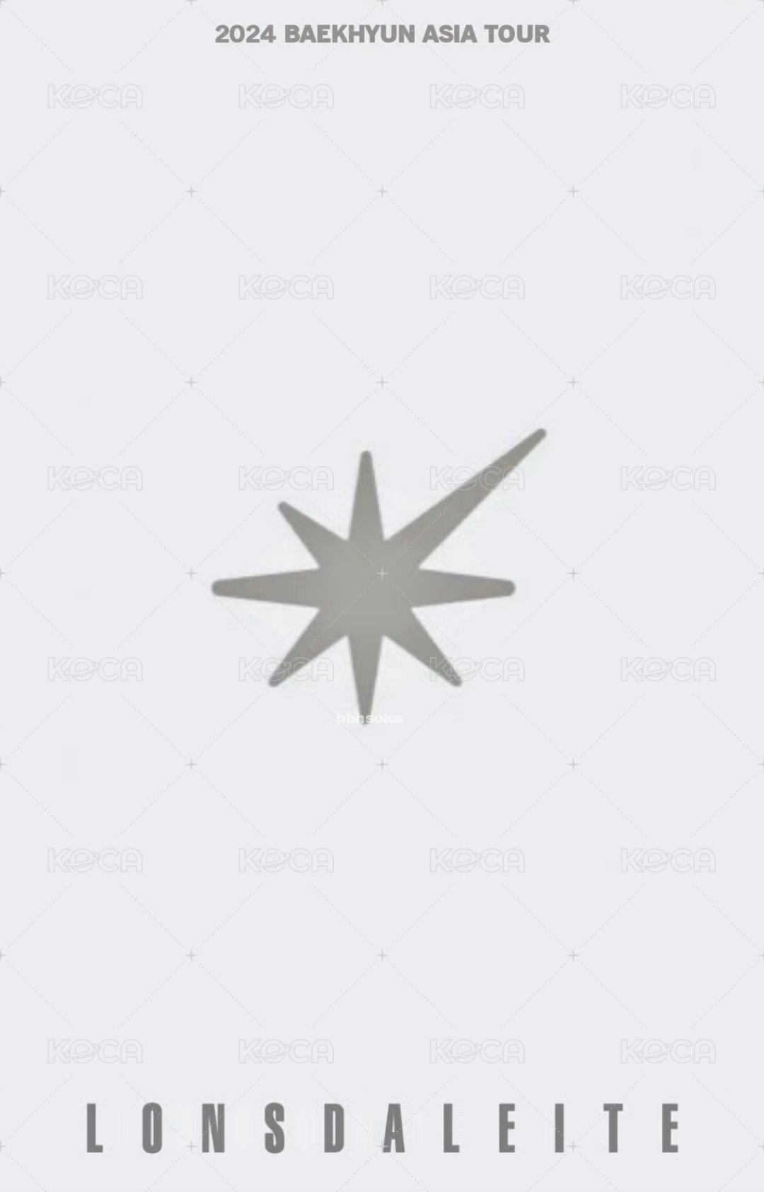 一巡 東京VIP 入場卡 / 場限卡  背面