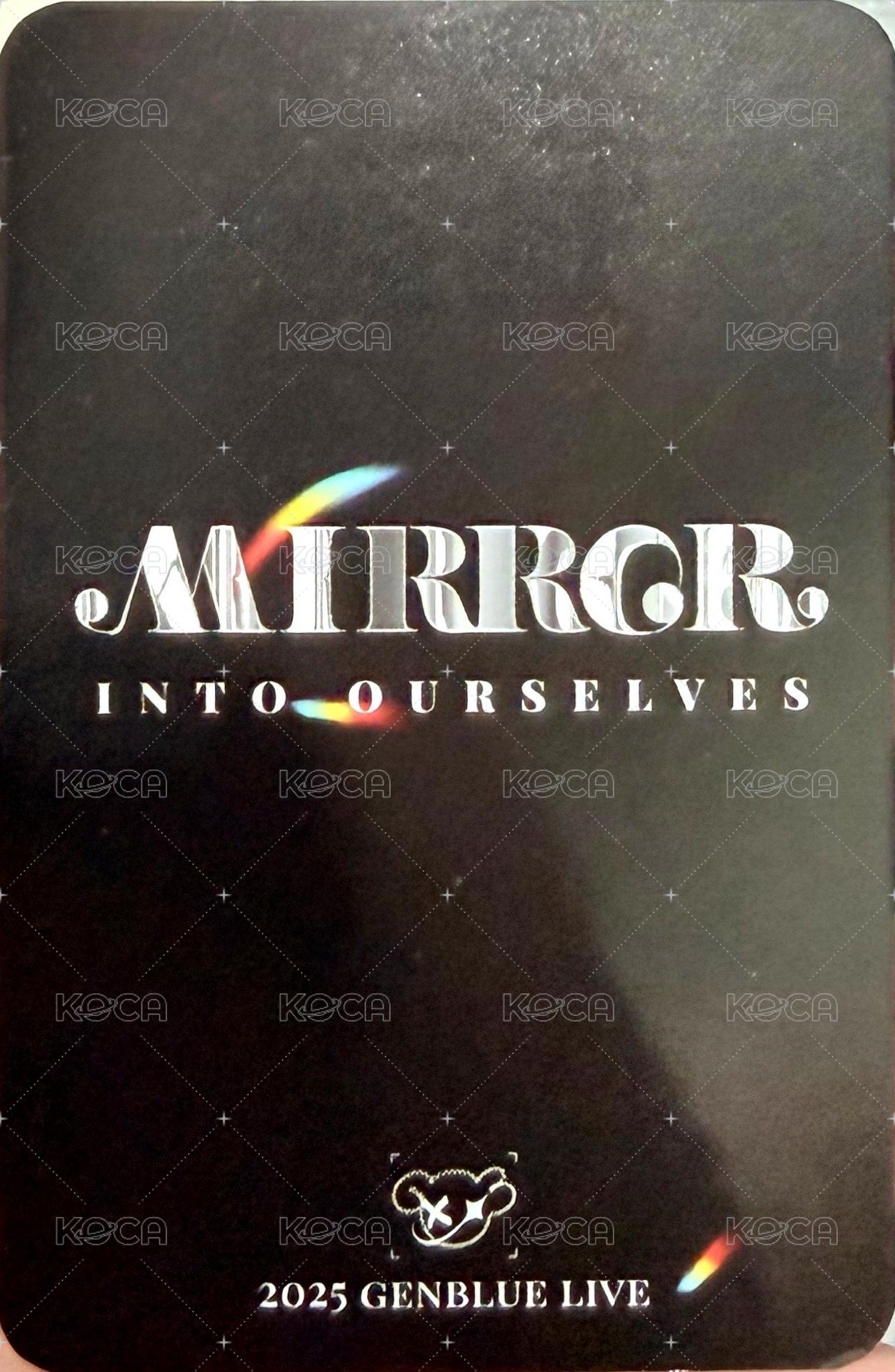 MIRROR INTO OURSELVE 入場卡 / 場限卡 COOKIE ZONE 背面