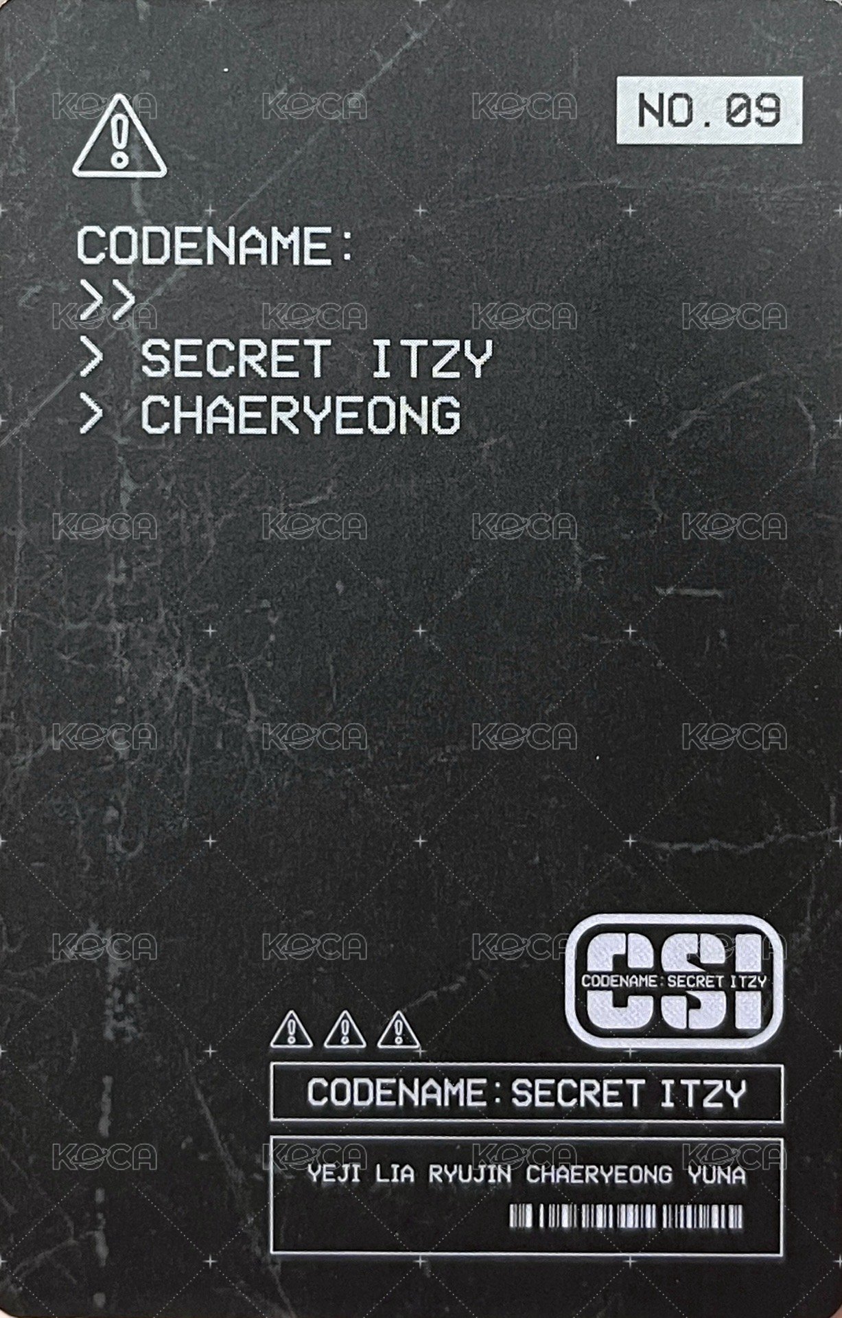 CSI 隨機卡 No.09 背面