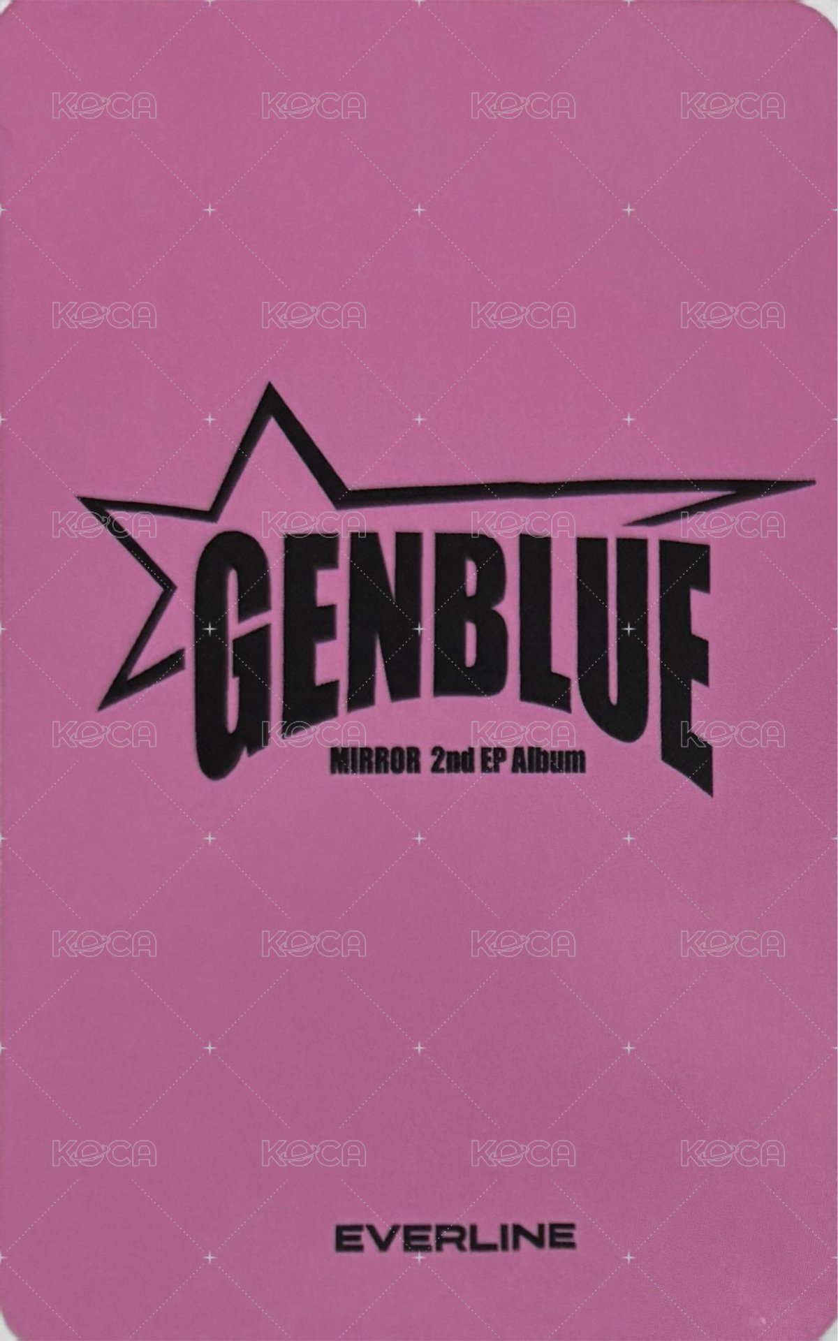 MIRROR el 1.0 線下 簽售卡 빵야 ver. 背面