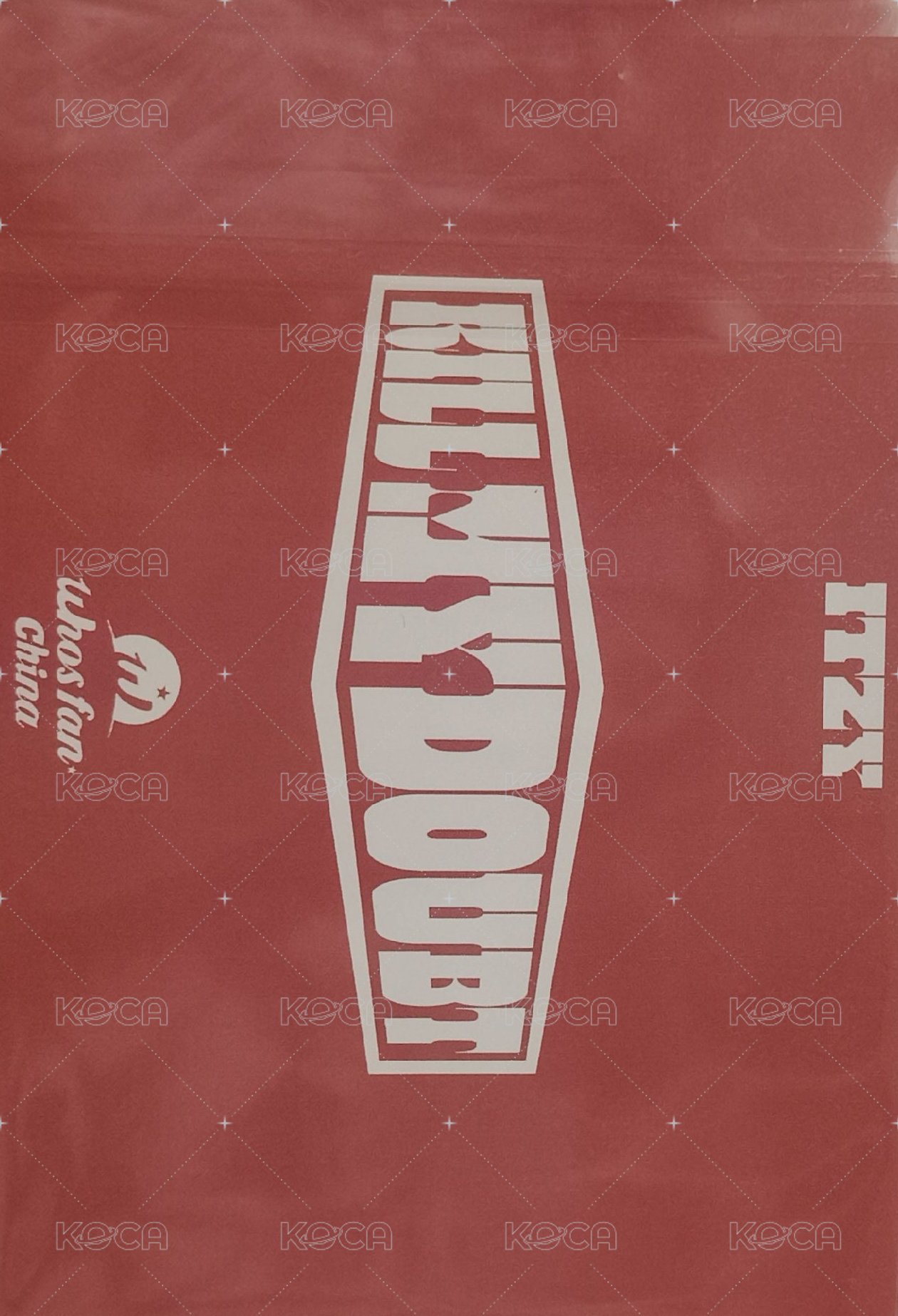 KILL MY DOUBT wf 抽選卡 中簽明信片 背面