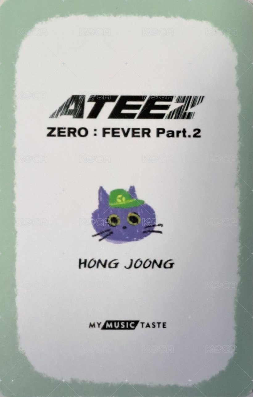 Fever pt.2 mmt 2.0 簽售卡  背面