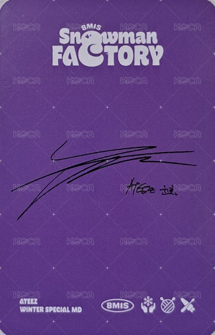 Snowman Factory 滿額卡  背面