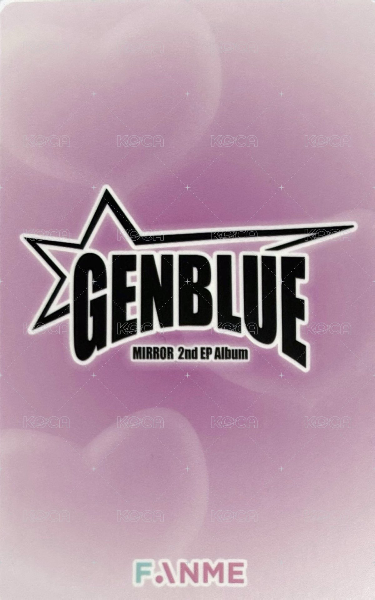 MIRROR fanme 幸運卡 愛心氣球 ver. 背面