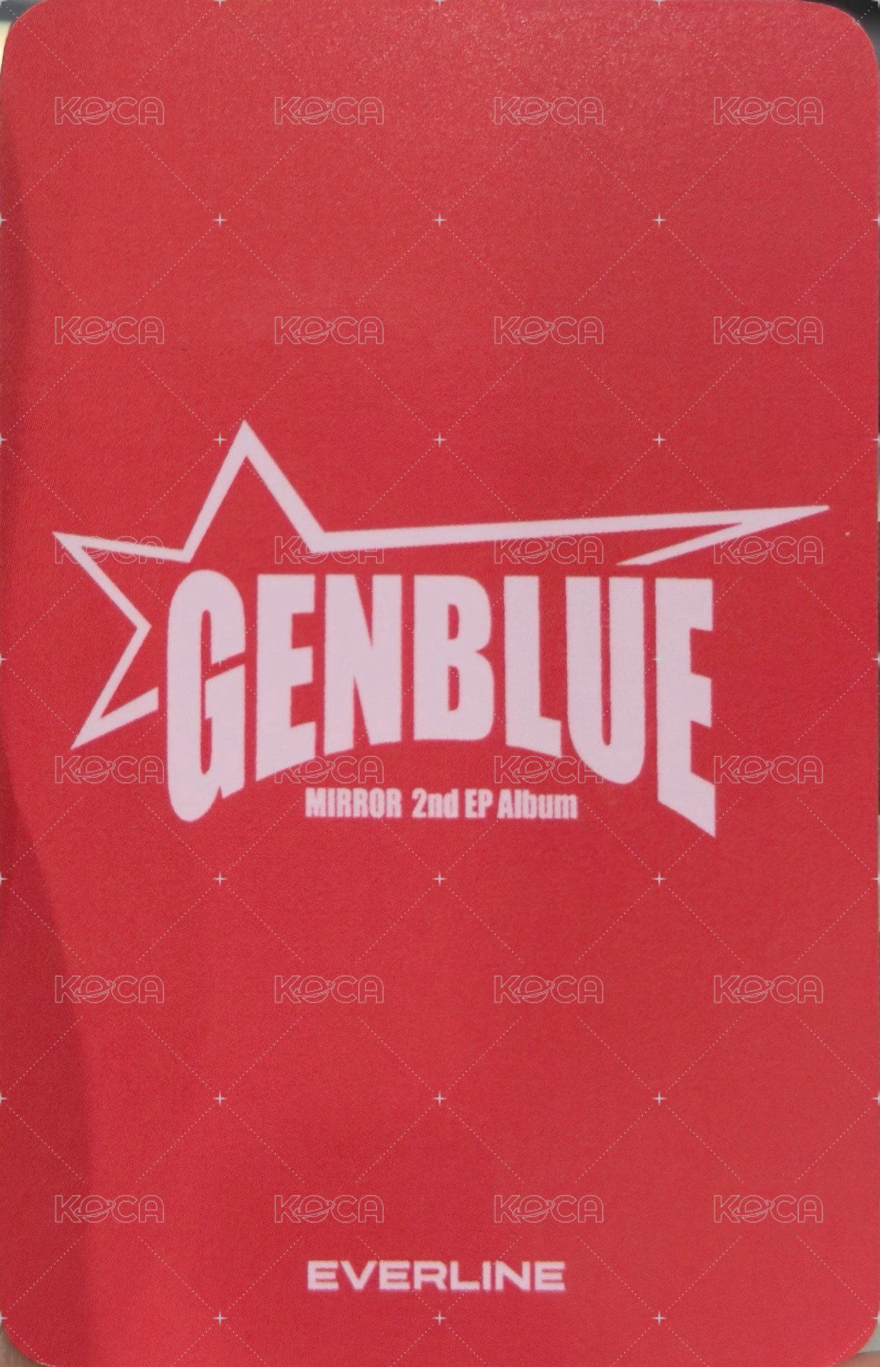 MIRROR el 2.0 線上 簽售卡 BADASS ver. 背面