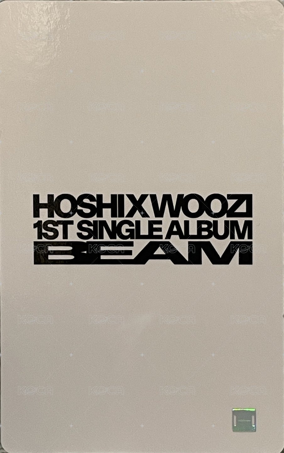 HxW ‘𝗕𝗘𝗔𝗠’ wvs 1.0 幸運卡  背面