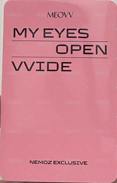 迷一 nemoz 特典卡  背面