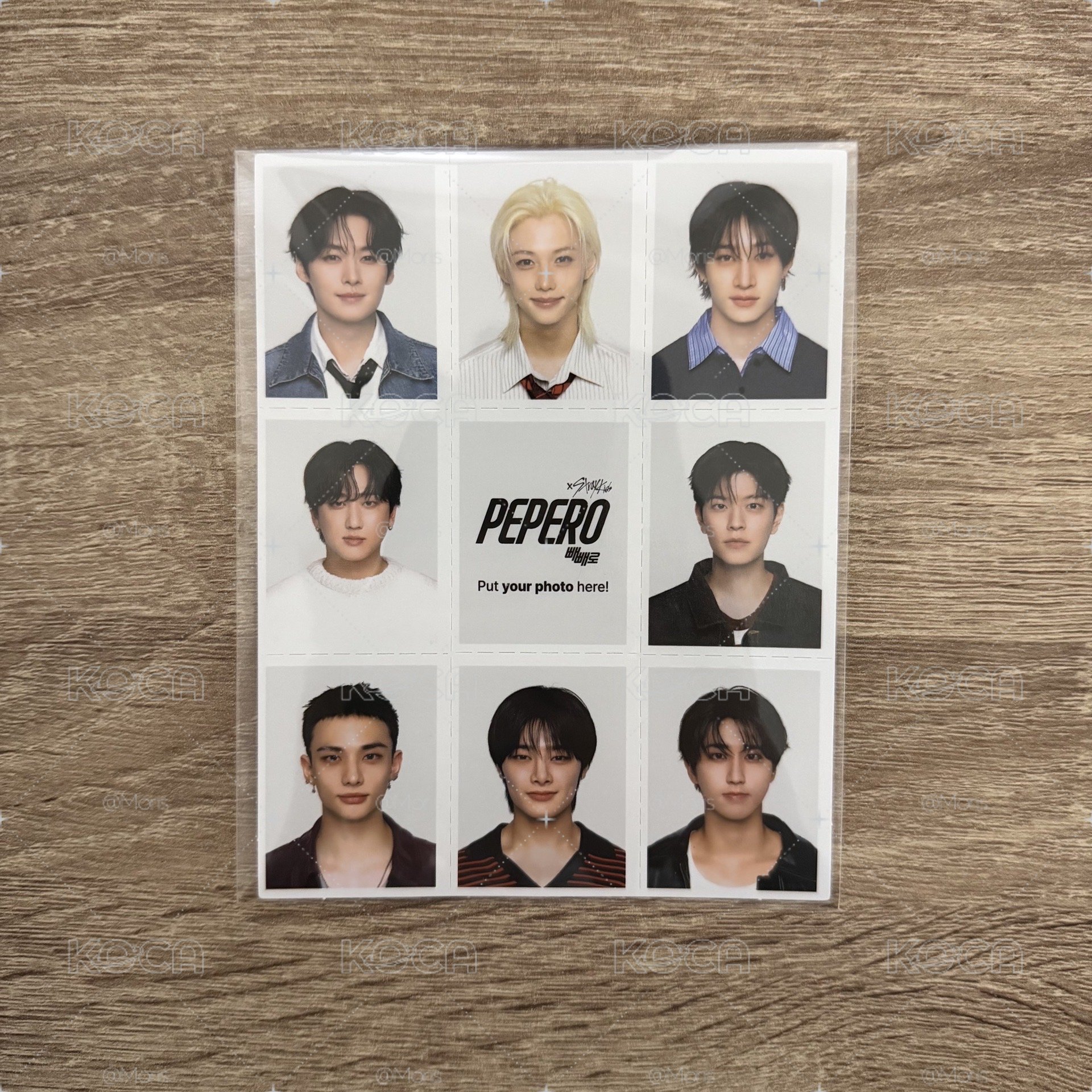 Stray kids 代言 聯名 pepero 證件照