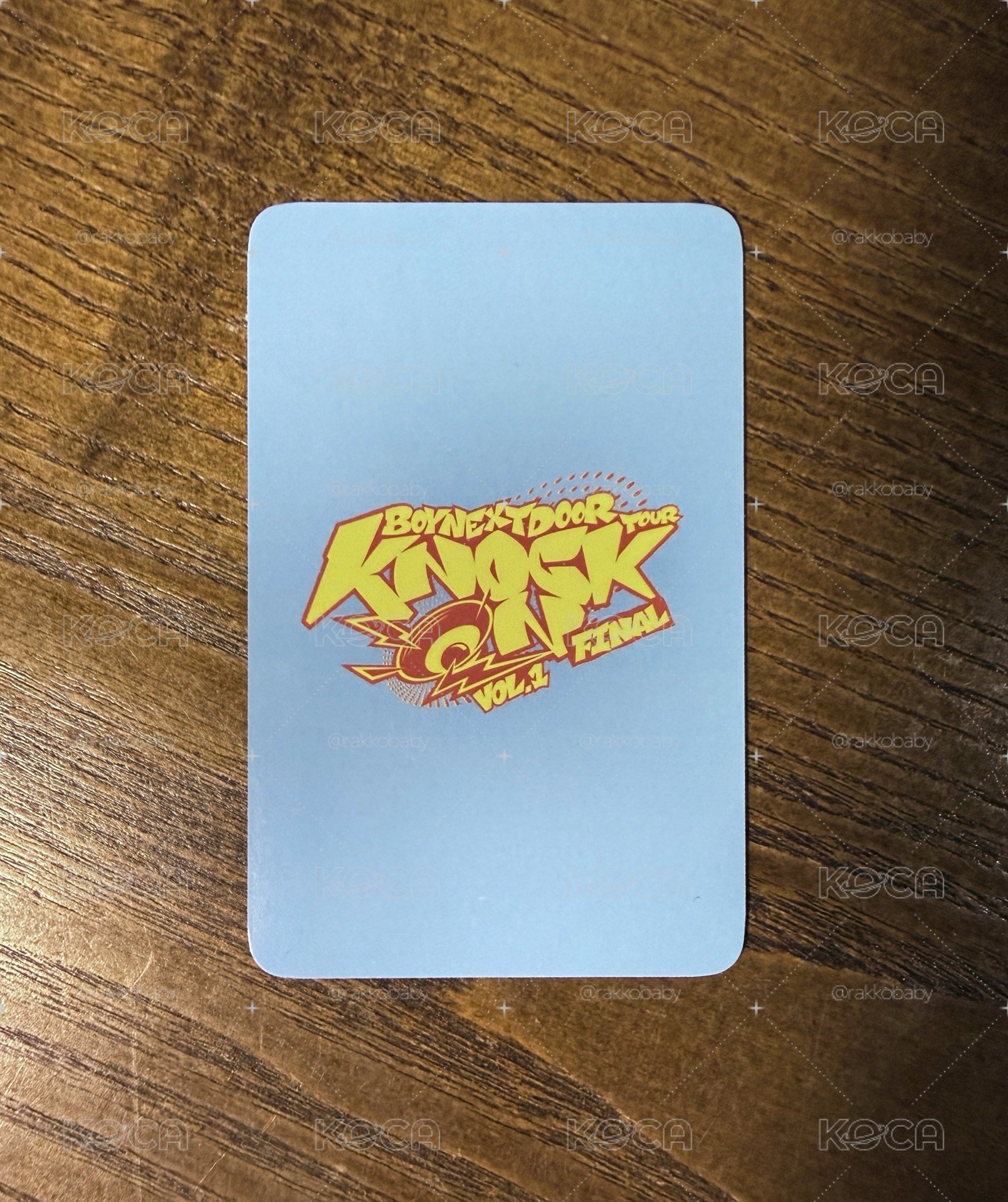 ✴️ Knock On 巡迴 FINAL場 首爾入場卡 明宰鉉