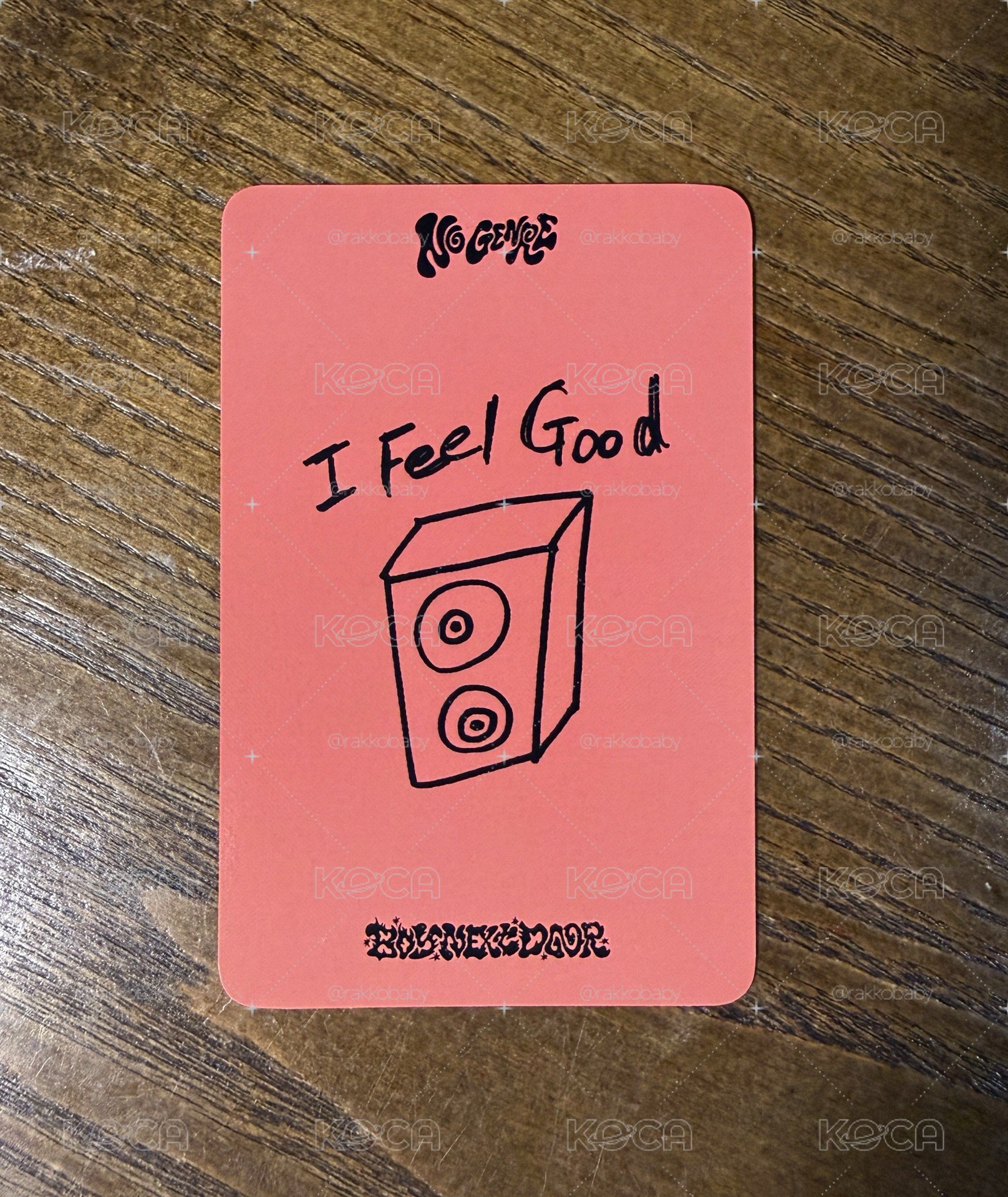 ✴️ No Genre 打歌卡 1.0 明宰鉉 I feel good