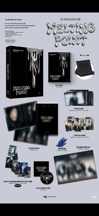 ​⑅ ZB1/空專>The 2nd Mini Album MELTING POINT LOYALTY VER.迷你二輯
