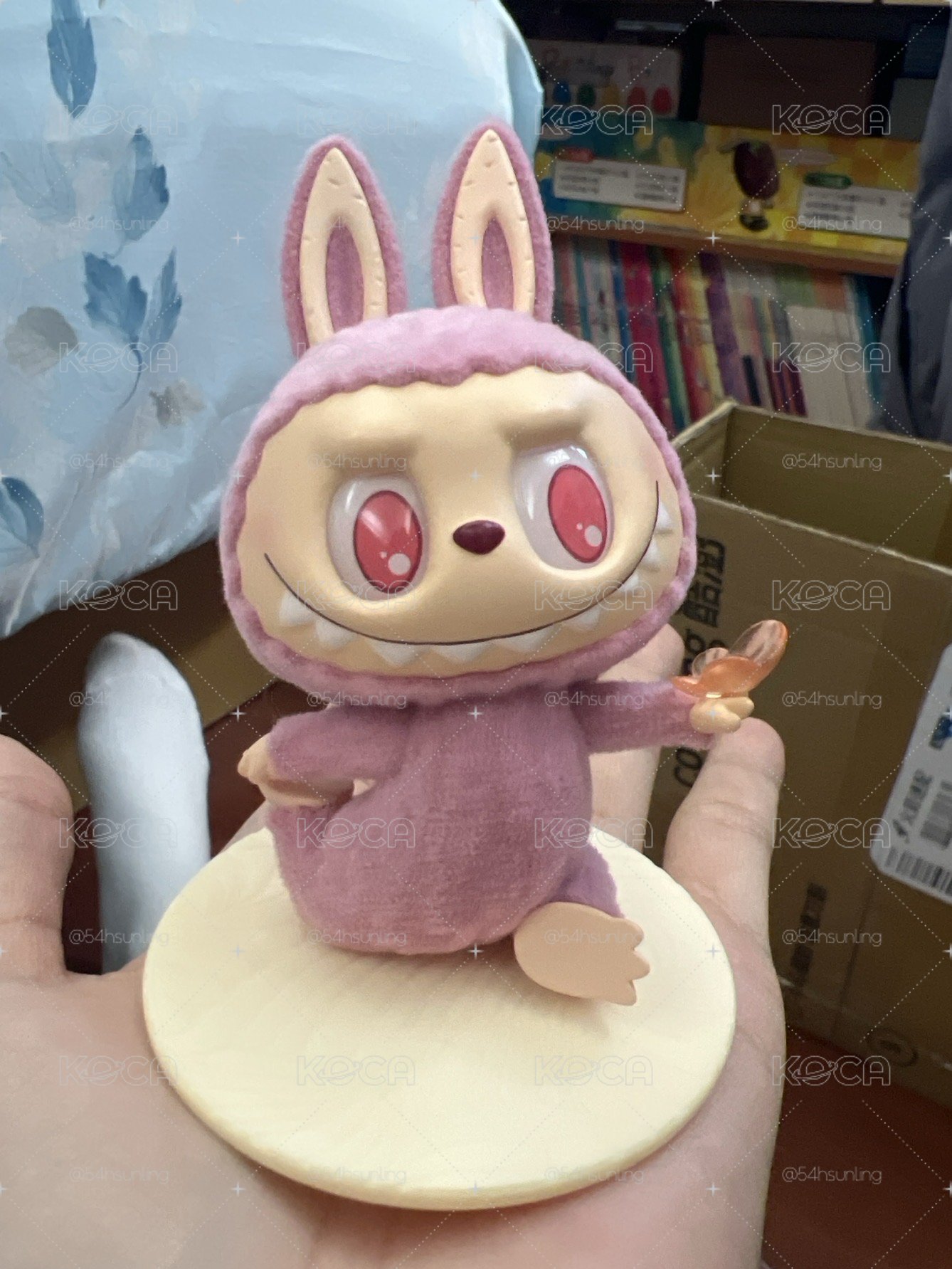 LABUBU 粉色絨毛
