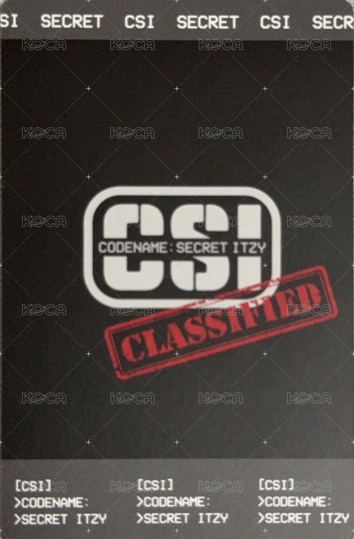 CSI 團綜拍立得 周邊卡  背面