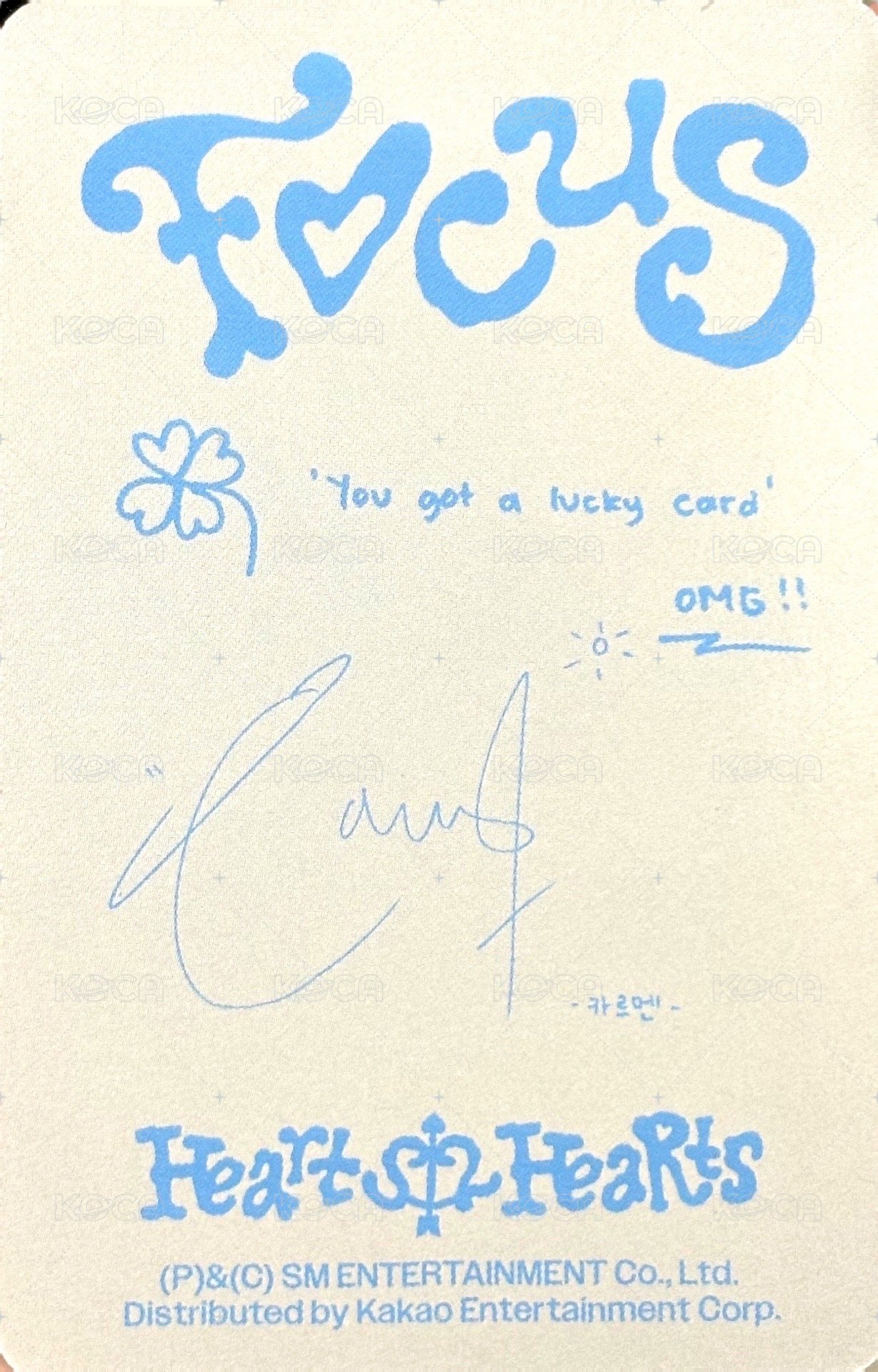 迷一 專輯卡 RB ver. 背面