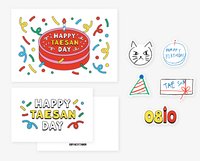 24生日 立體折頁卡片 & 貼紙 SET