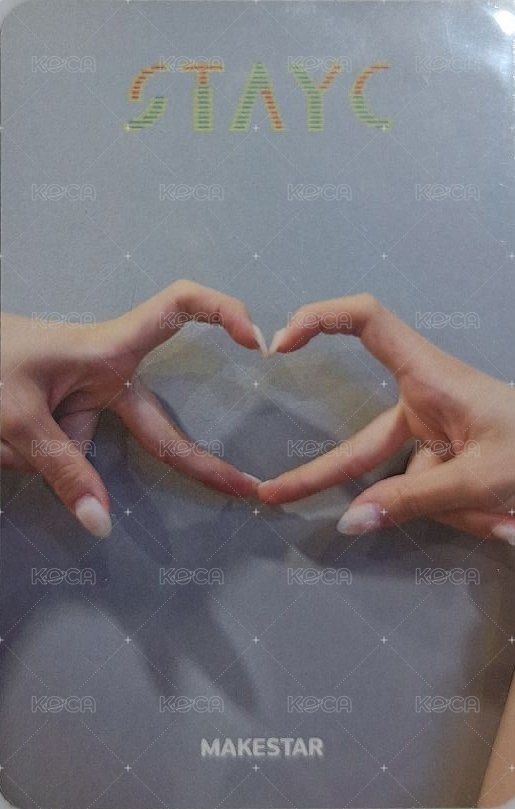 WE NEED LOVE ms 雙面比心 特典卡  背面