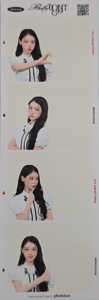 F Girl photoism 人生四格卡 