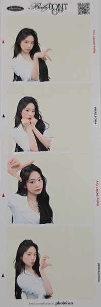 F Girl photoism 人生四格卡 