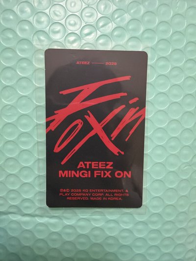 ATEEZ-Mingi 2025生日快閃店隨機卡