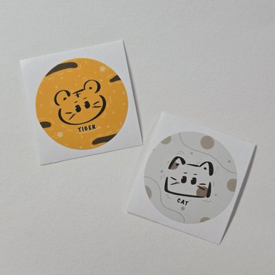 動物塑小圓貼 35mm(亮面)