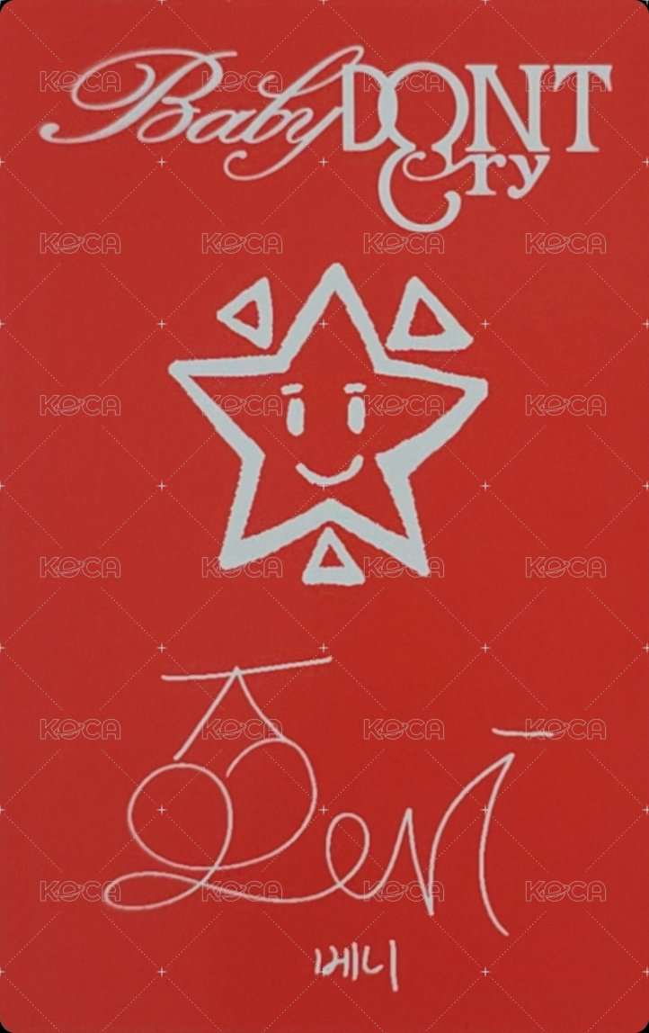 F Girl 專輯卡 ver.C Beni  背面