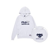 中性連帽長袖T恤 淺麻灰