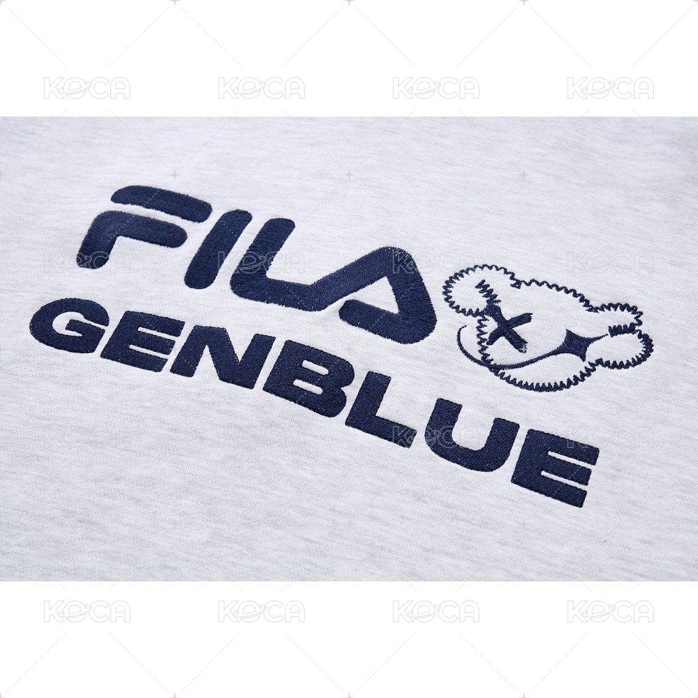 中性連帽長袖T恤 淺麻灰