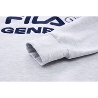 中性連帽長袖T恤 淺麻灰