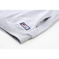 中性連帽長袖T恤 淺麻灰