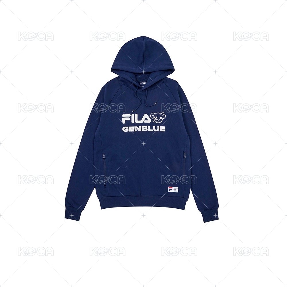 中性連帽長袖T恤 丈青