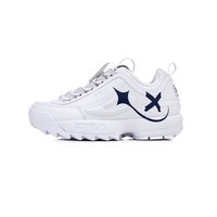 中性運動老爹鞋 白/藍