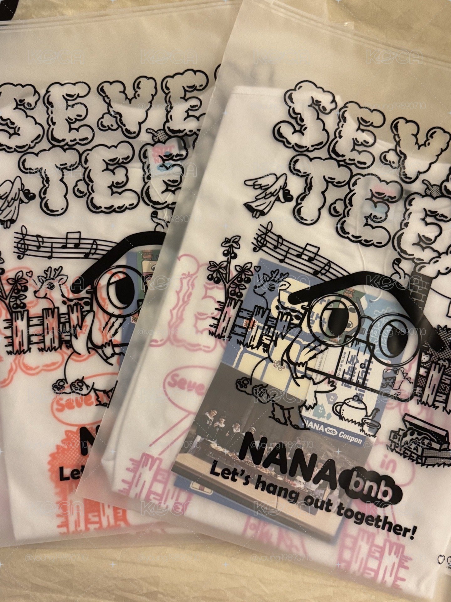 ⚡️SEVENTEEN NANABNB 羅羅民宿 tshirt 上衣 短袖 尹淨漢 夫勝寛