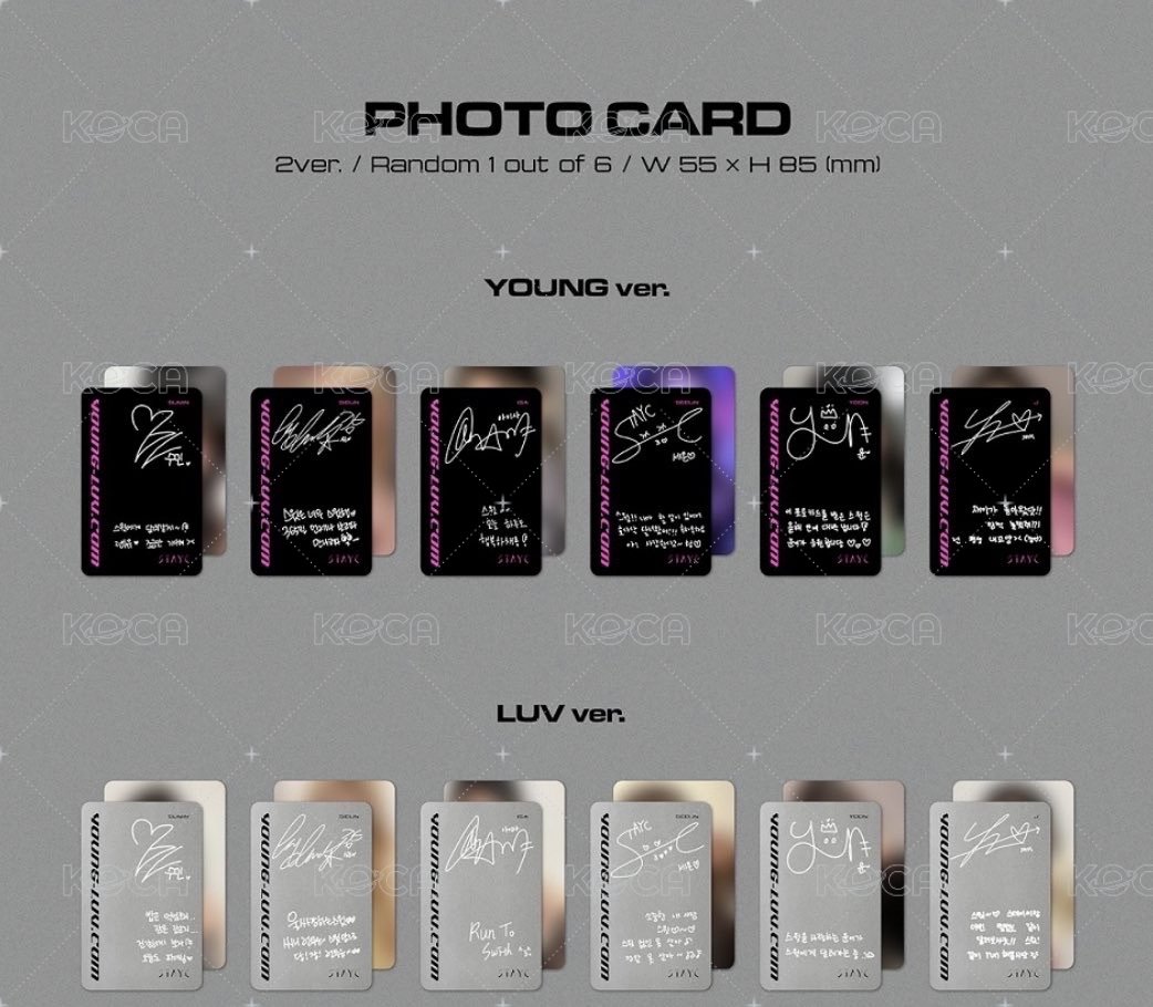 YOUNG-LUV.COM 專輯卡  背面