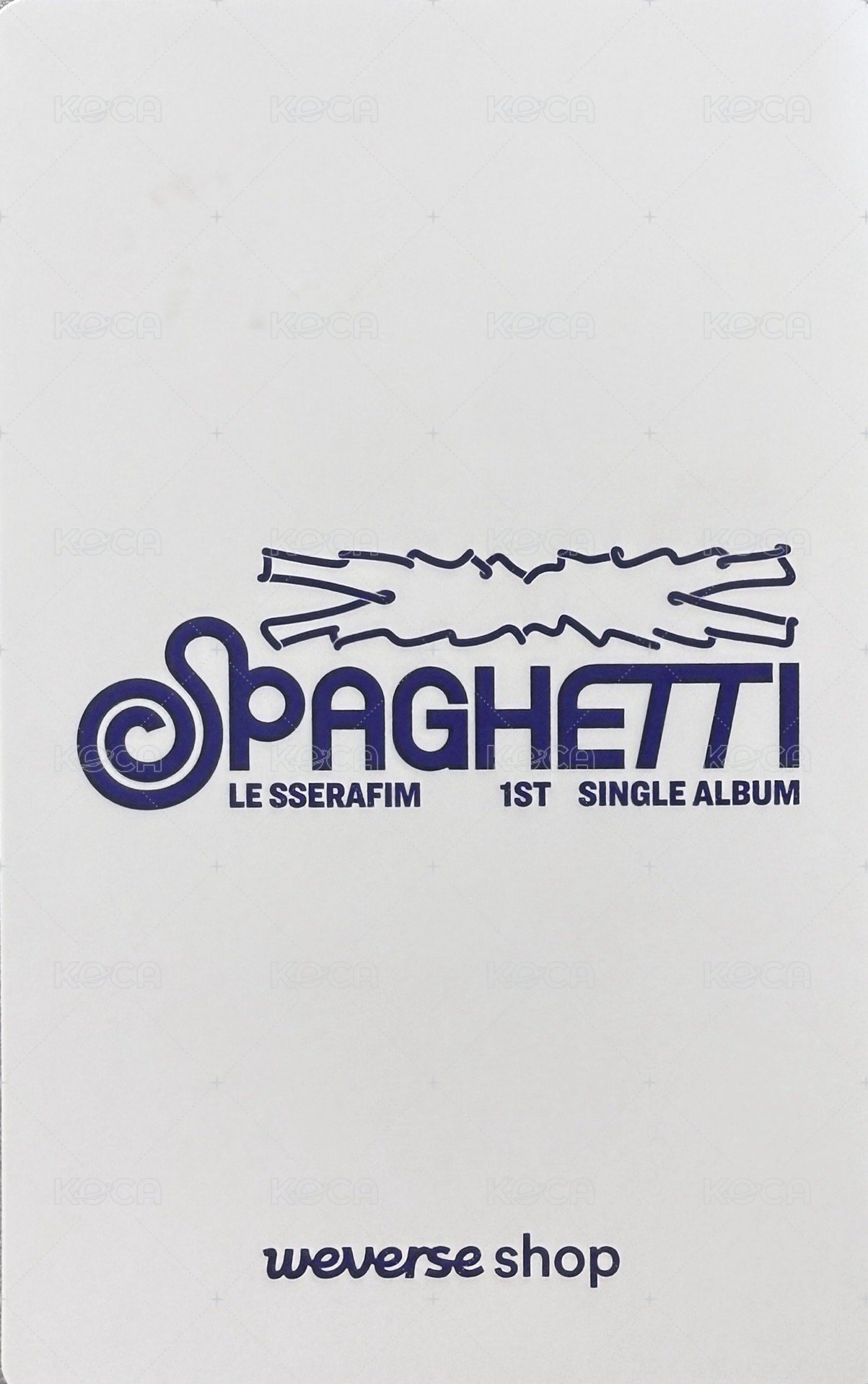 SPAGHETTI wvs 簽售卡  背面